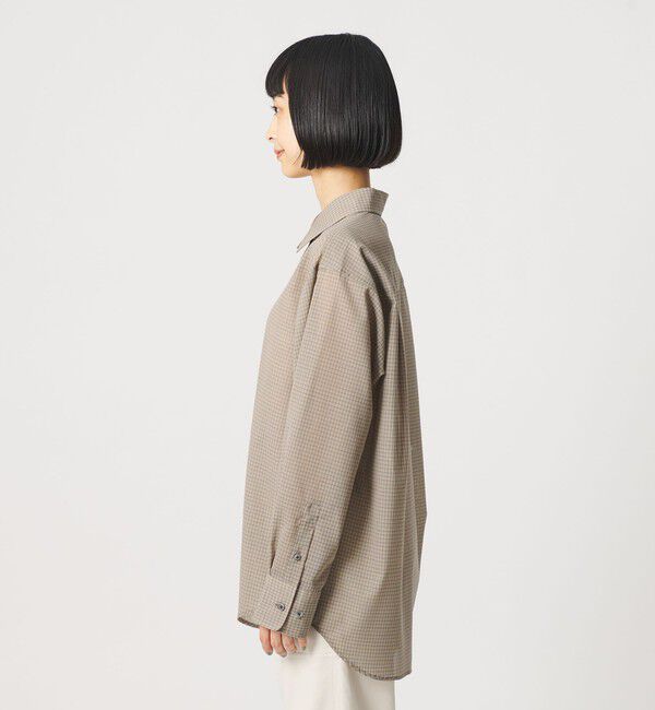 BEAUTY&YOUTH UNITED ARROWS「毛ポリエステル ソリッド＆チェック レギュラーカラーシャツ ウォッシャブル」|シャツ・ブラウス|