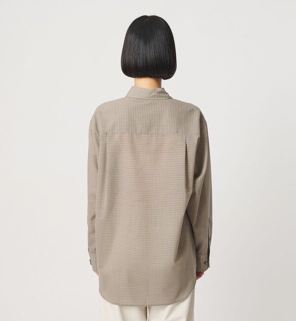 BEAUTY&YOUTH UNITED ARROWS「毛ポリエステル ソリッド＆チェック レギュラーカラーシャツ ウォッシャブル」|シャツ・ブラウス|