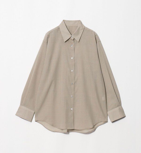 BEAUTY&YOUTH UNITED ARROWS「毛ポリエステル ソリッド＆チェック レギュラーカラーシャツ ウォッシャブル」|シャツ・ブラウス|
