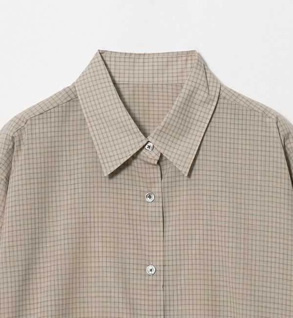 BEAUTY&YOUTH UNITED ARROWS「毛ポリエステル ソリッド＆チェック レギュラーカラーシャツ ウォッシャブル」|シャツ・ブラウス|