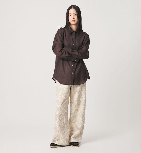 BEAUTY&YOUTH UNITED ARROWS「毛ポリエステル ソリッド＆チェック レギュラーカラーシャツ ウォッシャブル」|シャツ・ブラウス|