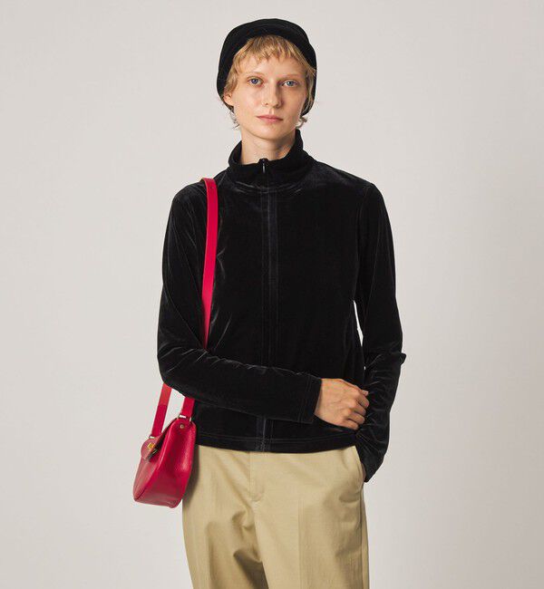 STEVEN ALAN「＜Steven Alan＞ベロア ジップ カーディガン」|カーディガン|