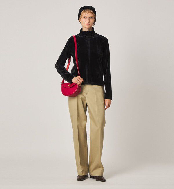 STEVEN ALAN「＜Steven Alan＞ベロア ジップ カーディガン」|カーディガン|