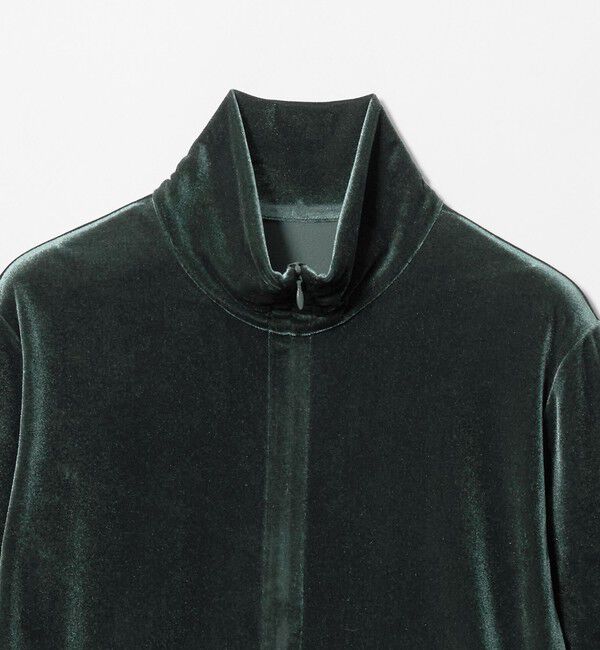 STEVEN ALAN「＜Steven Alan＞ベロア ジップ カーディガン」|カーディガン|