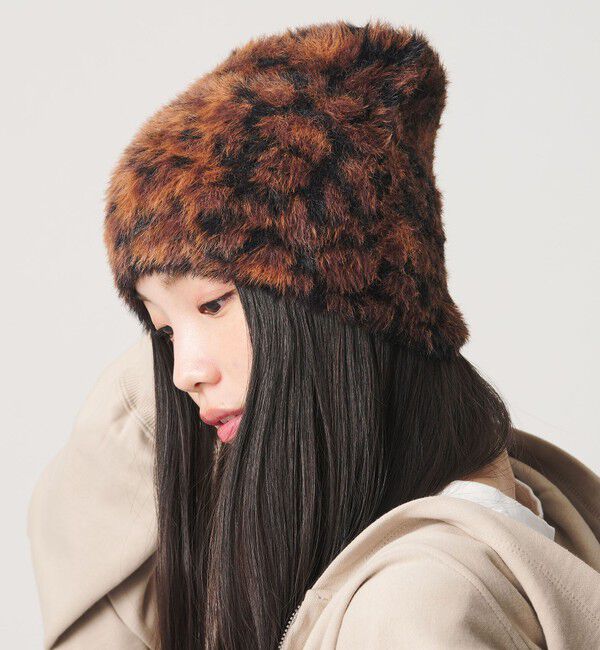 BEAUTY&YOUTH UNITED ARROWS「ファーライク ミックスカラー ニットキャップ」|ニット帽|