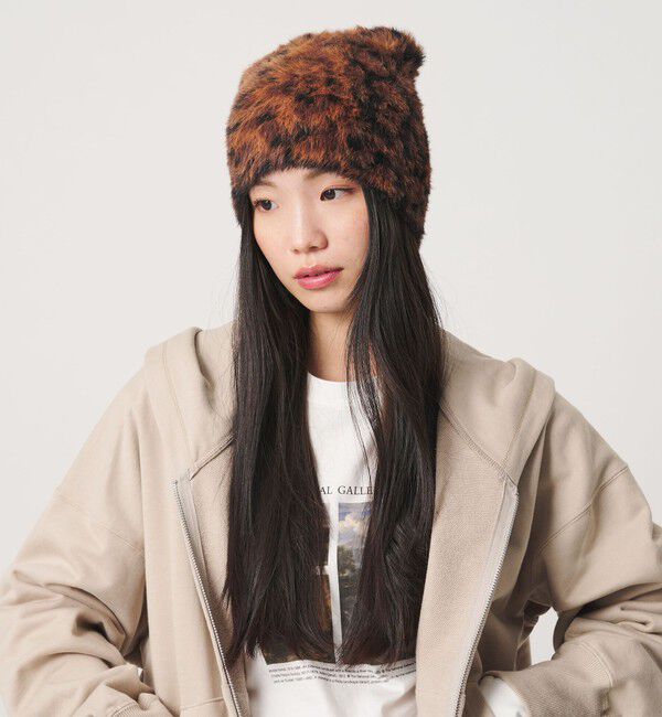 BEAUTY&YOUTH UNITED ARROWS「ファーライク ミックスカラー ニットキャップ」|ニット帽|