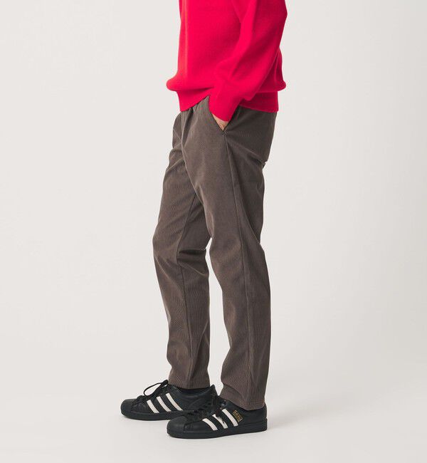 BEAUTY&YOUTH UNITED ARROWS「トリコット コーデュロイ 1プリーツ イージー パンツ NO.5 ヨコストレッチ」|チノ|