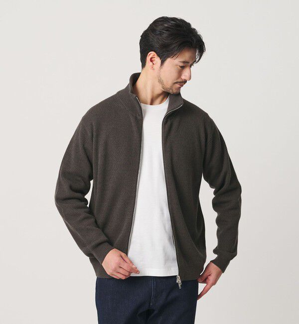 BEAUTY&YOUTH UNITED ARROWS「【WEB限定 WARDROBE SMART】ウォッシャブル ドライバーズジャケット」|カーディガン|