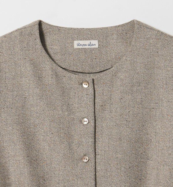 STEVEN ALAN「＜Steven Alan＞ツイードライク ペプラム ブラウス」|シャツ・ブラウス|