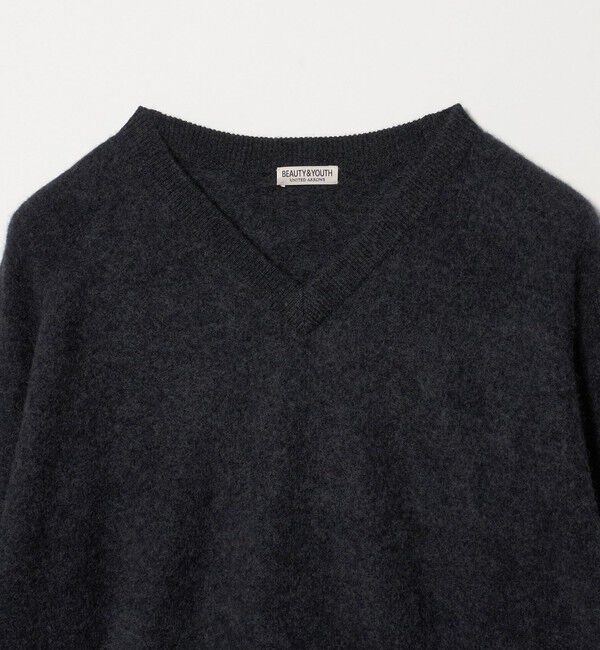 BEAUTY&YOUTH UNITED ARROWS「ミンク フィニッシュ ウール Vネック ニット」|ニット・セーター|