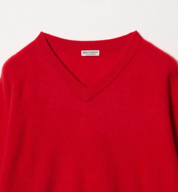 BEAUTY&YOUTH UNITED ARROWS「ミンク フィニッシュ ウール Vネック ニット」|ニット・セーター|