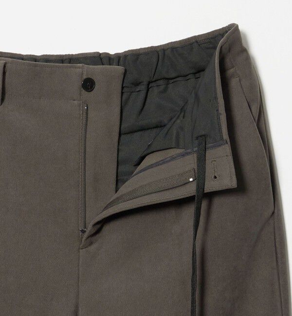 BEAUTY&YOUTH UNITED ARROWS「ブラッシュド ツイル 1プリーツ テーパード パンツ NO.5 セットアップ対応 ヨコストレッチ」|チノ|