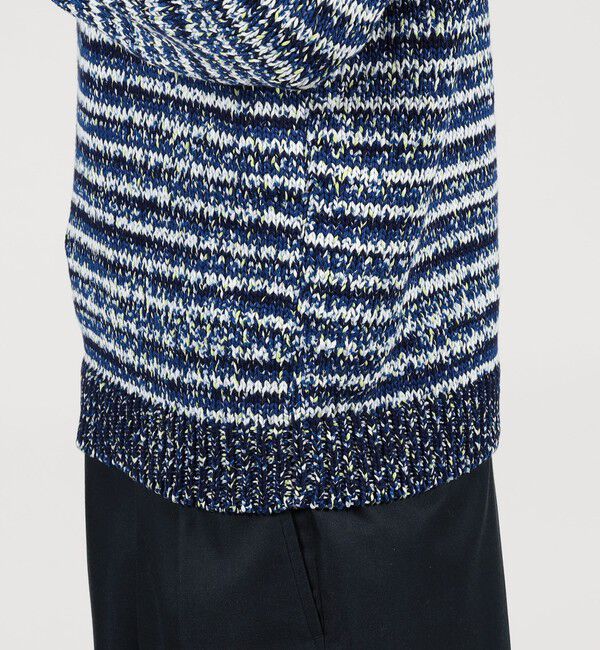 TOMORROWLAND MENS「TOMORROWLAND tricot コットン マルチカラー クルーネックニット」|ニット・セーター|