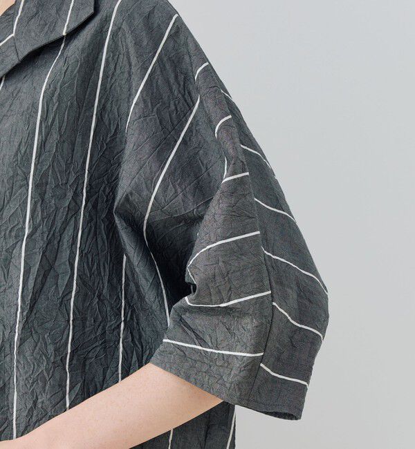 GALERIE VIE「ワッシャーブロード ワイドシャツ」|シャツ・ブラウス|