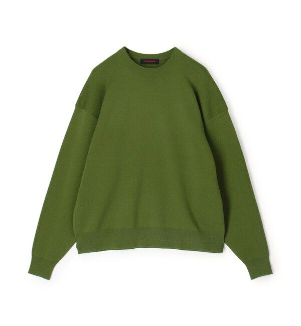 CABaN「コットンカシミヤ クルーネックプルオーバー」|ニット・セーター|57 カーキ