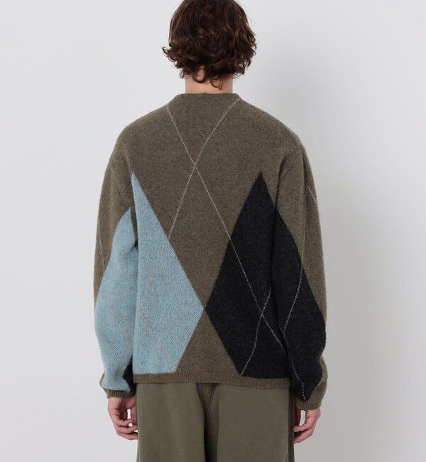 TOMORROWLAND MENS「TOMORROWLAND tricot メリノウール チーゼル起毛 アーガイルカーディガン」|カーディガン|