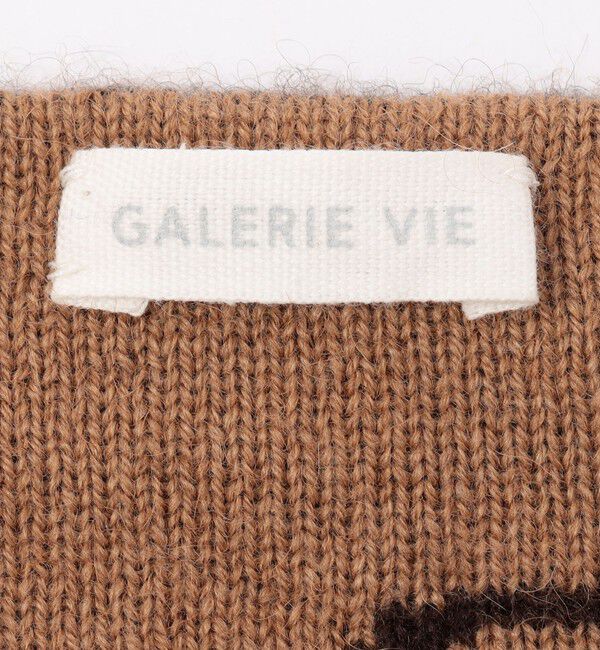GALERIE VIE「ヤクキャメル バイカラートライアングルスカーフ」|ストール|