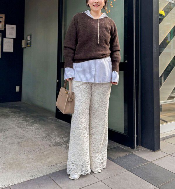 NOLLEY'S sophi「モールレースセミフレアパンツ」|その他|