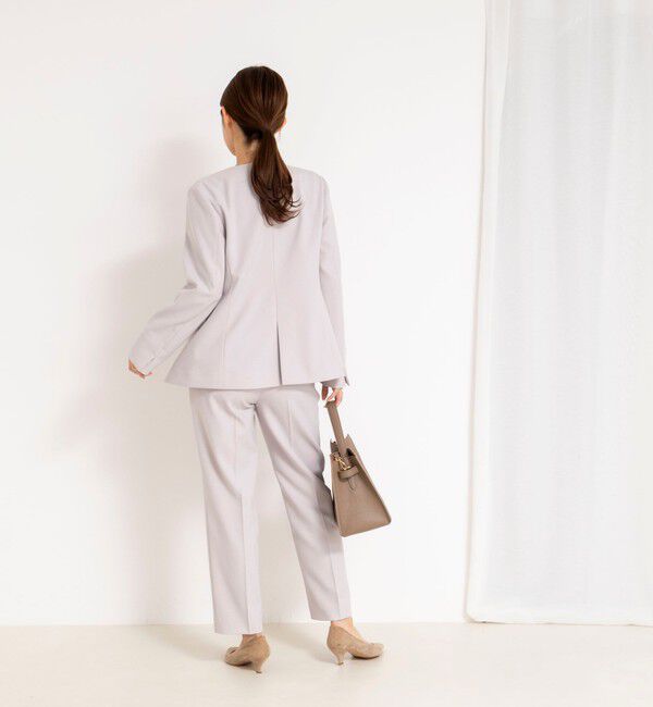 NOLLEY'S「《セットアップ対応》ウォッシャブルサージストレッチストレートパンツ」|その他|