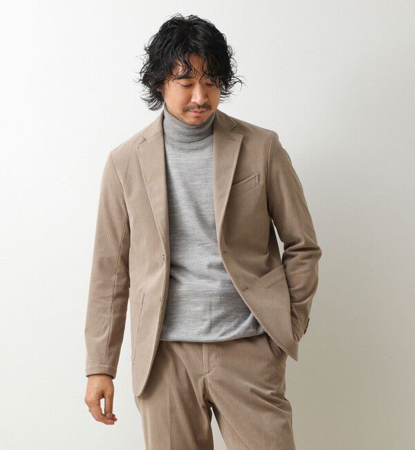 NOLLEY'S goodman「《ビジカジ/セットアップ対応》8Wトリコットコーデュロイ イージーJK 26AW」|テーラードジャケット|