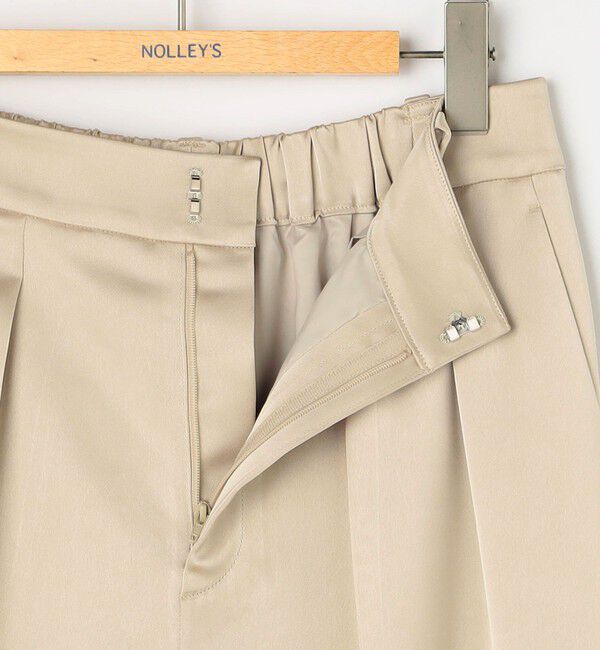 NOLLEY'S「ウォッシャブル2タックサテンワイドパンツ」|その他|