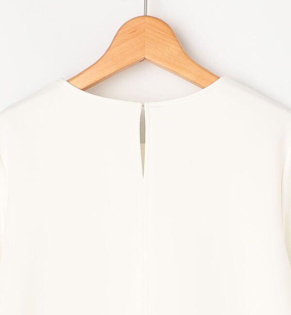 NOLLEY'S「《セットアップ対応/UVカット/2WAYストレッチ》ウォッシャブダルンボール裾フリルプルオーバー」|Tシャツ・カットソー|
