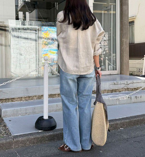 fredy emue「LINEN100 クロップドシャツ」|シャツ・ブラウス|