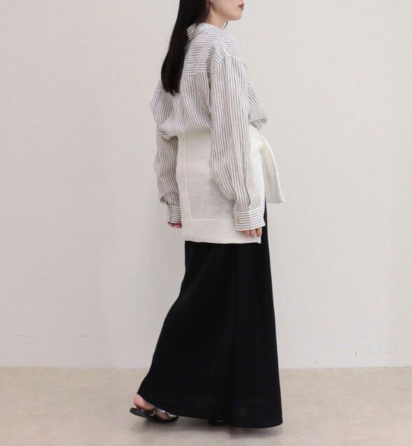fredy emue「LINEN100 クロップドシャツ」|シャツ・ブラウス|