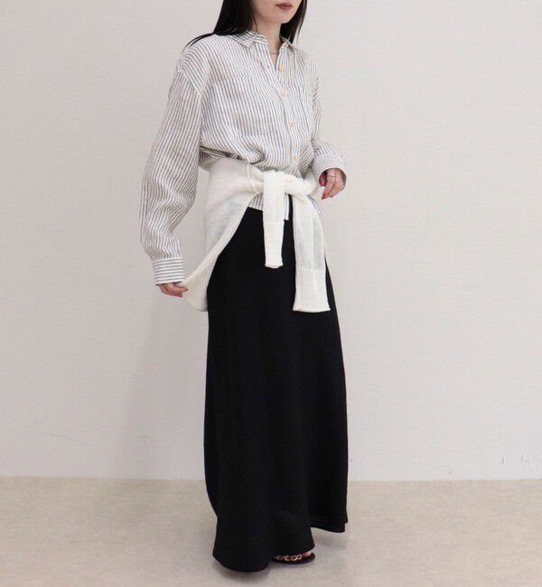 fredy emue「LINEN100 クロップドシャツ」|シャツ・ブラウス|