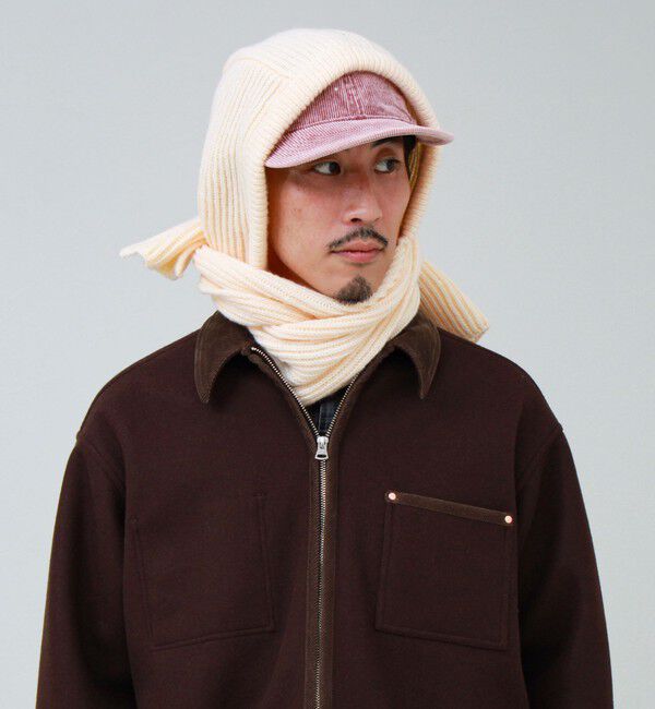 GLOSTER「【ユニセックス】フーディマフラー バラクラバ ニットフードマフラー」|マフラー|