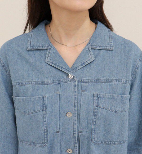 fredy emue「クロップドデニムジャケットシャツ」|シャツ・ブラウス|