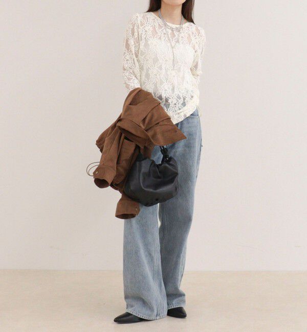 fredy emue「ドロストアシメレースプルオーバーカットソー」|Tシャツ・カットソー|