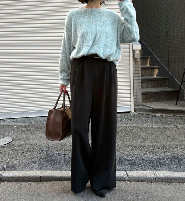 fredy emue「シャギー裾タックプルオーバー」|Tシャツ・カットソー|