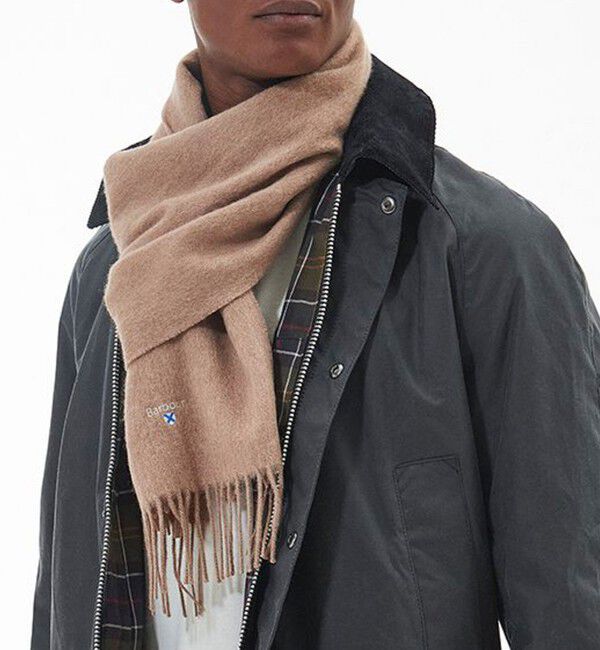 GLOSTER「【BARBOUR/バブアー】PLAIN LAMBSWOOL SCARF」|マフラー|