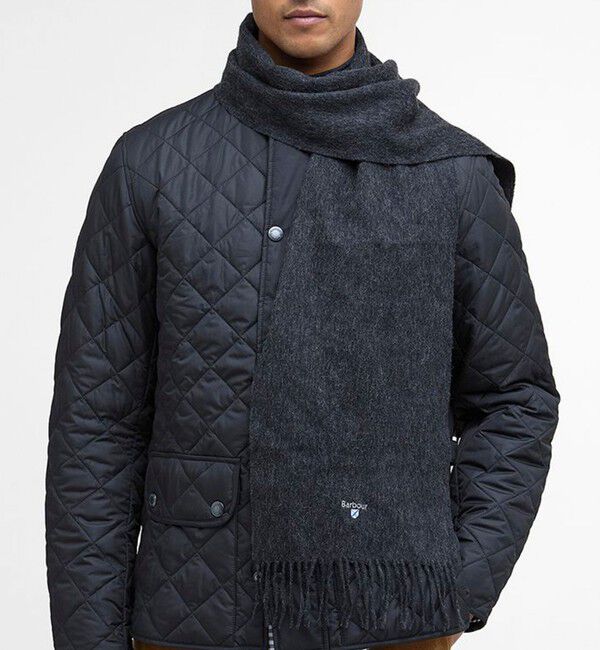 GLOSTER「【BARBOUR/バブアー】PLAIN LAMBSWOOL SCARF」|マフラー|