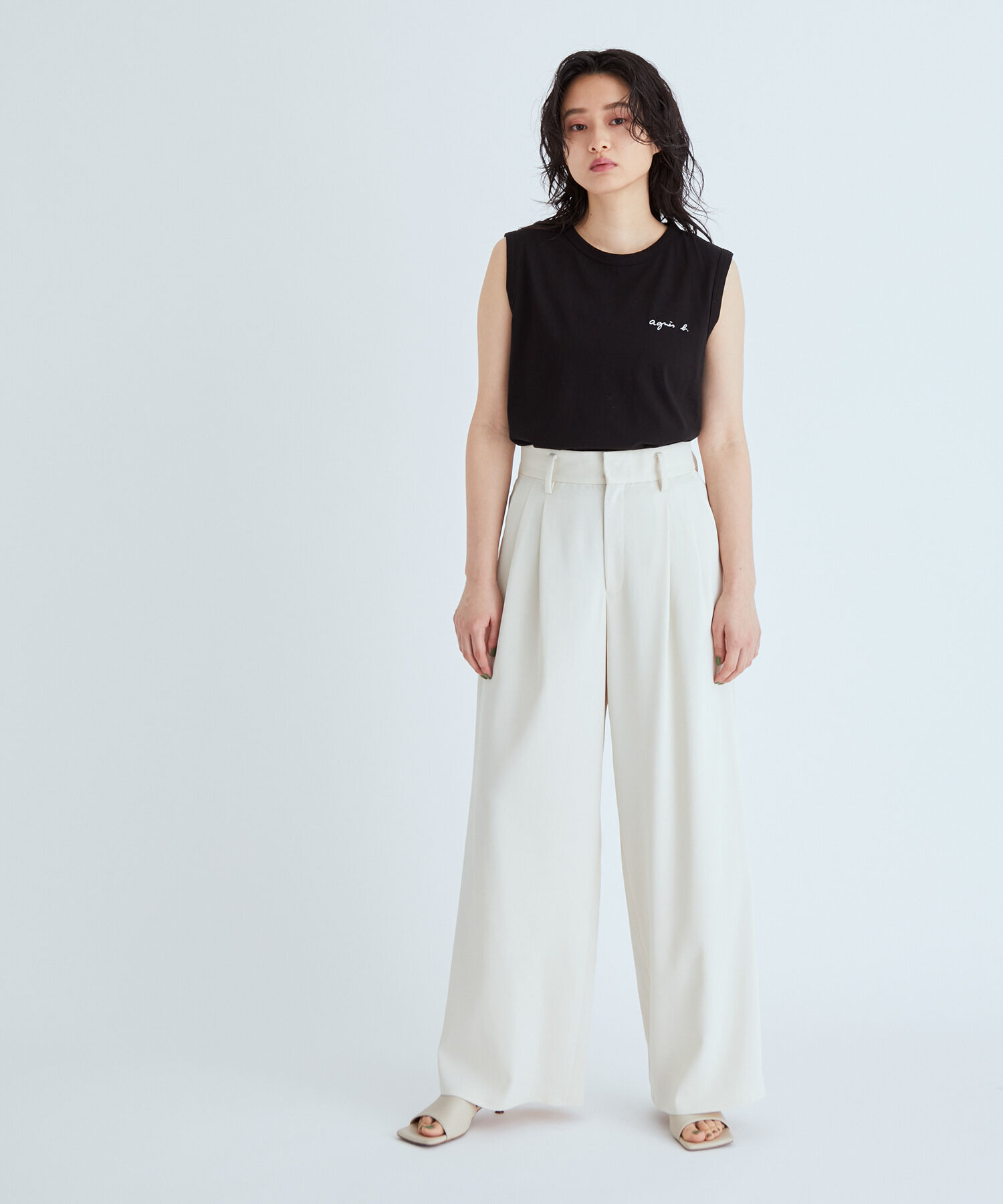 ADAM ET ROPE'「【agnes b. pour ADAM ET ROPE'】SLEEVELESS T-SHIRTS」|タンクトップ|