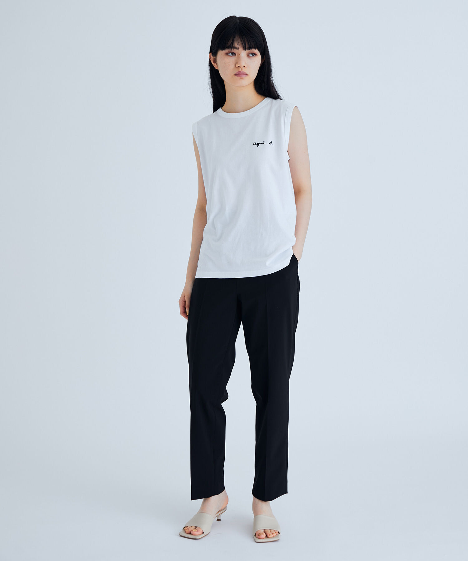 ADAM ET ROPE'「【agnes b. pour ADAM ET ROPE'】SLEEVELESS T-SHIRTS」|タンクトップ|