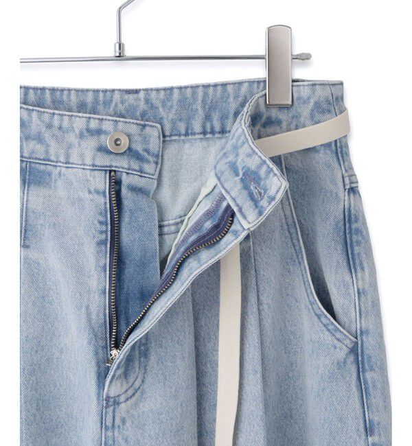 ADAM ET ROPE'「【WEB限定】2タックカーブデニムパンツ」|デニム|