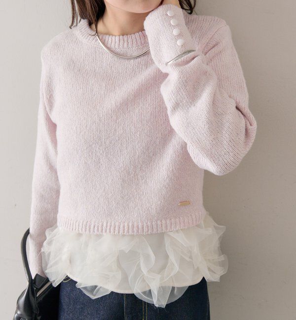  「【前後2WAYで着れる◎】コンパクトニット」|パーカー|