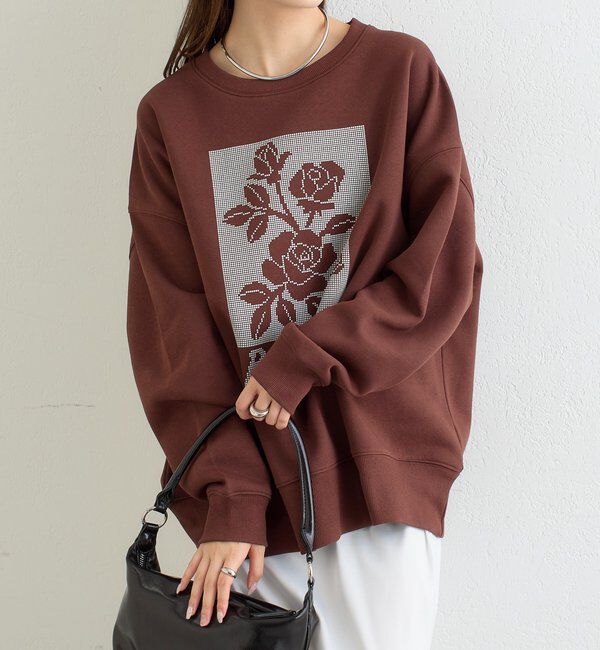  「クロスステッチプリントスウェット」|Tシャツ・カットソー|