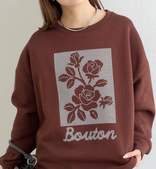  「クロスステッチプリントスウェット」|Tシャツ・カットソー|