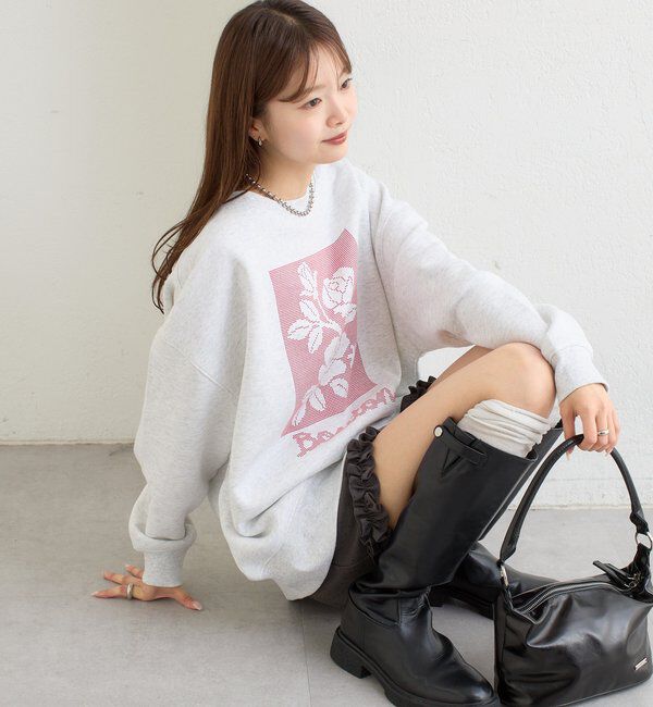  「クロスステッチプリントスウェット」|Tシャツ・カットソー|
