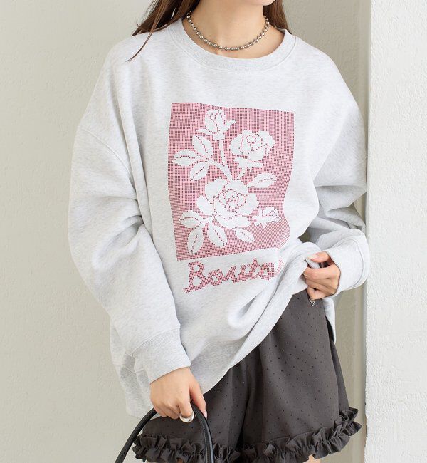  「クロスステッチプリントスウェット」|Tシャツ・カットソー|