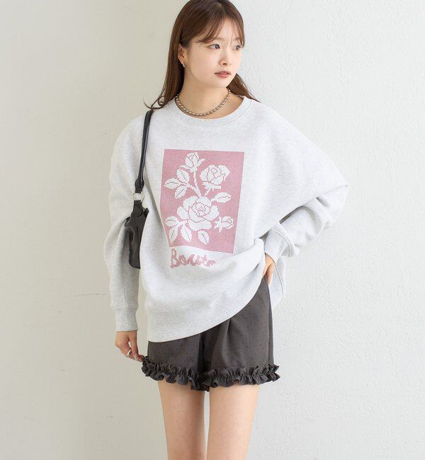 「クロスステッチプリントスウェット」|Tシャツ・カットソー|