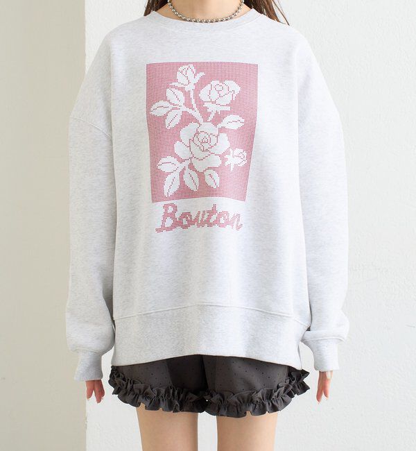  「クロスステッチプリントスウェット」|Tシャツ・カットソー|