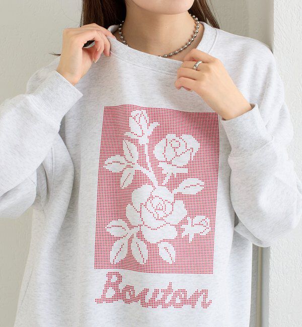  「クロスステッチプリントスウェット」|Tシャツ・カットソー|