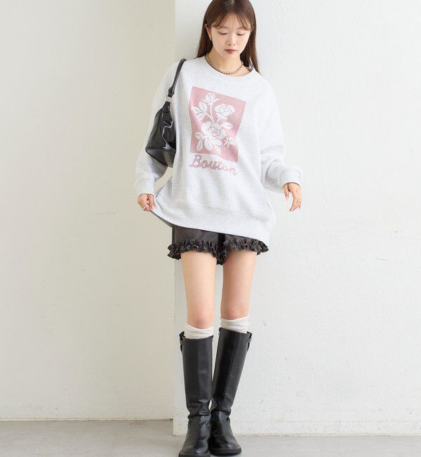  「クロスステッチプリントスウェット」|Tシャツ・カットソー|