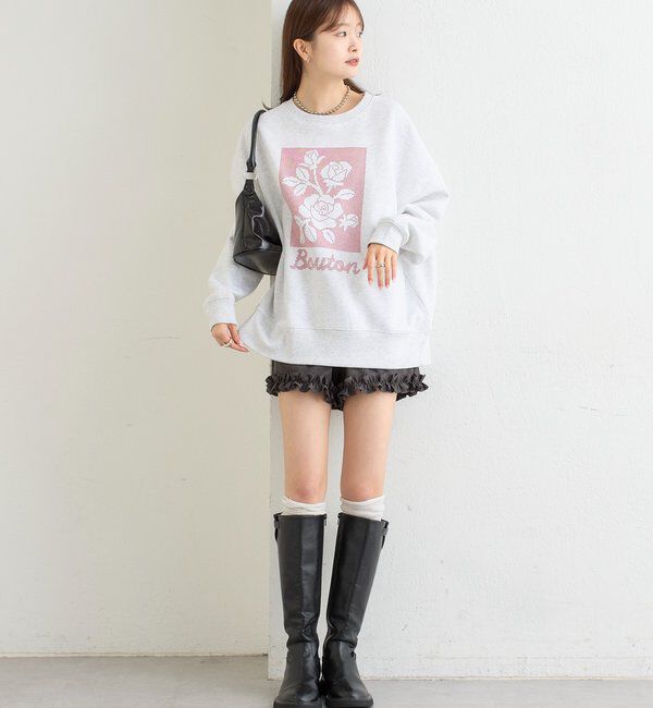  「クロスステッチプリントスウェット」|Tシャツ・カットソー|