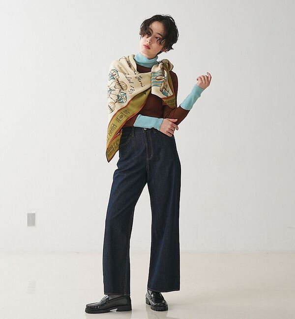 collex「【manipuri/マニプリ】ワンダーランド ウールシルクストール 大判 イラス」|マフラー|