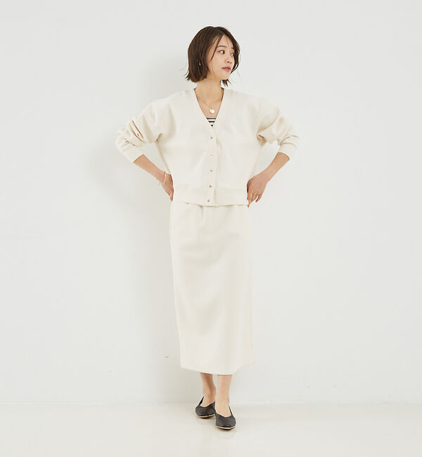 abahouse mavie「【セットアップ対応】シルキーダンボールタイトスカート」|スカート|